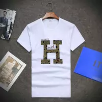 pas cher hermes tee shirt popular big h white